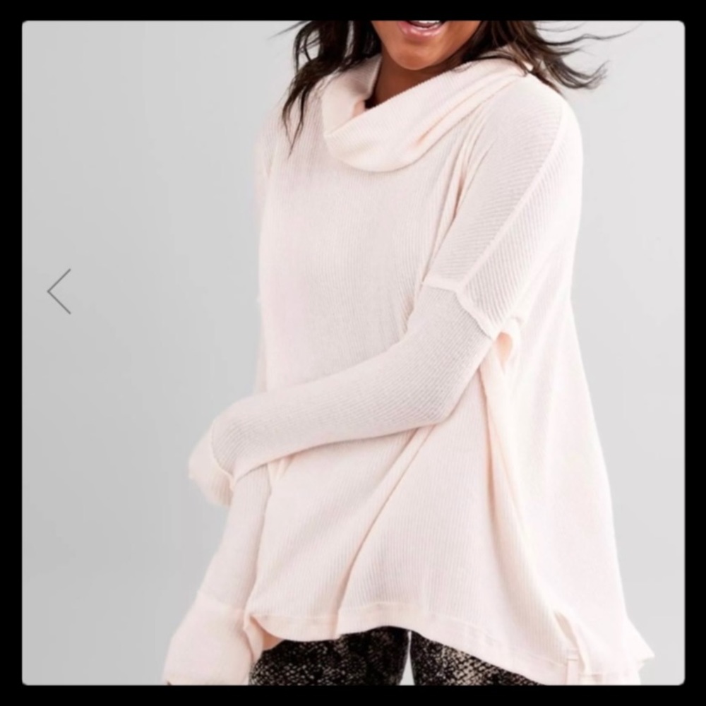 ❤️❤️NWOT Free People Rosa Ribbed Long-Sleeve Turtleneck in Med❤️